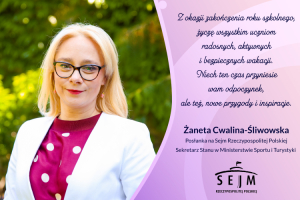 radosnych i bezpiecznych wakacji zyczenia zanety cwaliny sliwowskiej dla uczniow