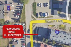 uwaga zmotoryzowani beda utrudnienia w rejonie ul rickovera w makowie mazowieckim