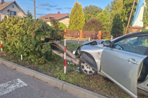 nie zatrzymal sie do kontroli drogowej i probowal uciec przed policja wjechal w tuje