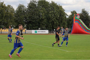 gol po pierwszej akcji odpowiedz w 3 minucie potem mecz w sypniewie mocno sie skomplikowal
